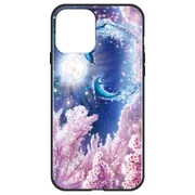 ghp7251-bk-d-iP12mini [iPhone 12 mini 用 ガラスハイブリッドケース ラッセン SAKURA FANTASY]