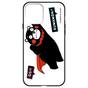 ghp7253-bk-d-iP12mini [iPhone 12 mini 用 ガラスハイブリッドケース くまモン ヒーロー]