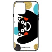 ghp7253-bk-j-iP12mini [iPhone 12 mini 用 ガラスハイブリッドケース くまモン バンザイ]