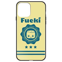 ghp7169-bk-b-ip12 [iPhone 12/iPhone 12 Pro 用 ガラスハイブリッドケース フエキ カレッジ風]