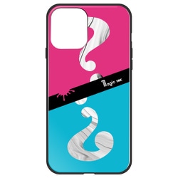 ghp7170-bk-e-ip12 [iPhone 12/iPhone 12 Pro 用 ガラスハイブリッドケース マジックインキ PK＆BL]
