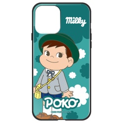 ghp7050-bk-c-ip12 [iPhone 12/iPhone 12 Pro 用 ガラスハイブリッドケース 不二家 ポコ園児]