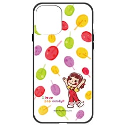 ghp7050-bk-f-ip12 [iPhone 12/iPhone 12 Pro 用 ガラスハイブリッドケース 不二家 ポップキャンディ]