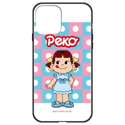 ghp7165-bk-i-ip12 [iPhone 12/iPhone 12 Pro 用 ガラスハイブリッドケース 不二家 おでかけペコ]