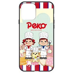 ghp7165-bk-l-ip12 [iPhone 12/iPhone 12 Pro 用 ガラスハイブリッドケース 不二家 クッキング]