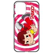 ghp7165-bk-o-ip12 [iPhone 12/iPhone 12 Pro 用 ガラスハイブリッドケース 不二家 サークルペコ]
