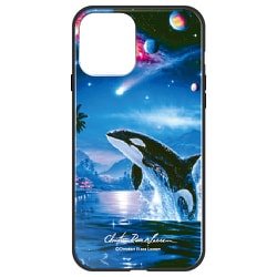 ghp7041-bk-a-ip12 [iPhone 12/iPhone 12 Pro 用 ガラスハイブリッドケース ラッセン SILENT JOURNEY]