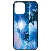 ghp7042-bk-c-ip12 [iPhone 12/iPhone 12 Pro 用 ガラスハイブリッドケース ラッセン WHISPER OF THE MOON]