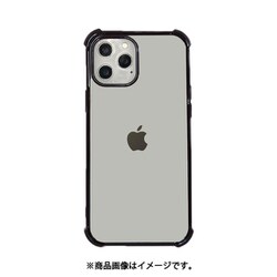 BDVCSA04-IP12M-BK [iPhone 12/iPhone 12 Pro 用 衝撃吸収 ソフトケース グリッター BK]