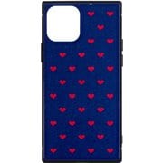 PEI21-TL42-NV [iPhone 12/iPhone 12 Pro 用 EYLE TILE Case HEART ネイビー]