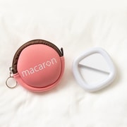 鏡付き自撮りLEDライト macaro(マカロン) クリップタイプ いちごミルク