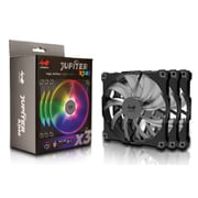 ARGB LED搭載 140mmケースファン Jupiter 3個パック FN-AJ140-3PK