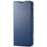 PM-S202PLFUJNV [AQUOS zero 5G basic 用 ソフトレザーケース 薄型 磁石付 女子向け ネイビー]
