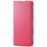 PM-S202PLFUJPND [AQUOS zero 5G basic 用 ソフトレザーケース 薄型 磁石付 女子向け ディープピンク]