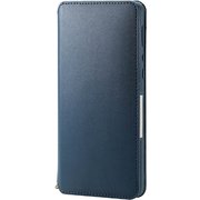 PM-S202PLFY2NV [AQUOS zero 5G basic 用 ソフトレザーケース 磁石付 ネイビー]