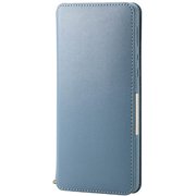 PM-S202PLFY2BU [AQUOS zero 5G basic 用 ソフトレザーケース 磁石付 ブルー]