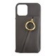 ML-CSIP20L-2CRDG [iPhone 12/iPhone 12 Pro 用 ケース Clutch Ring Case dark gray]