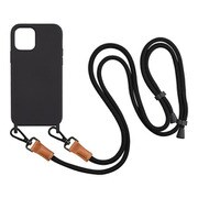 UNI-CSIP20L-0SSCBK [iPhone 12/iPhone 12 Pro 用 ケース Shoulder Strap Case black]