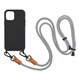 UNI-CSIP20L-0SSCGY [iPhone 12/iPhone 12 Pro 用 ケース Shoulder Strap Case gray]