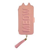 UNI-CSDIP20L-2TTCPK [iPhone 12/iPhone 12 Pro 用 ケース Tassel Tail Cat Flip Case pink]