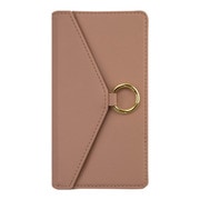 UNI-CSDIP20L-2LRSP [iPhone 12/iPhone 12 Pro 用 ケース Letter Ring Flipcase smoke pink]