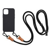 UNI-CSIP20M-0SSCBK [iPhone 12 mini 用 ケース Shoulder Strap Case black]