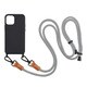 UNI-CSIP20M-0SSCGY [iPhone 12 mini 用 ケース UNiCASE Shoulder Strap Case gray]