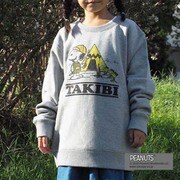 TAKIBI SNOOPY CREW SWEAT GOK0183R H.GRAY140サイズ [アウトドアトップスキッズ]