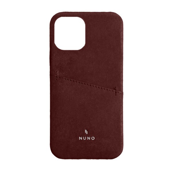Tr Ipl Nng2 Rd Iphone 12 Pro Max 用 Nuno 本革バックケース カードポケット付き ワインレッド Tr Ipl Nng2 Rd Iphone 12 Pro Max 用 Nuno 本革バックケース カードポケット付き ワインレッド