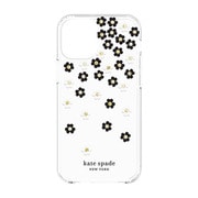 iPhone 12 mini 用 ケース Scattered Flowers Black/White KSIPH-151-SFLBW