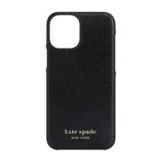 iPhone 12 mini 用 ケース Black Crumbs/Clover Hearts Printed /Gold Logo KSIPH-163-CHBLK