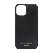 iPhone 12/iPhone 12 Pro 用 ケース Black Crumbs/Clover Hearts Printed /Gold Logo KSIPH-165-CHBLK