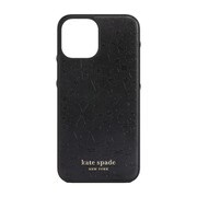 iPhone 12 Pro Max 用 ケース Black Crumbs/Clover Hearts Printed /Gold Logo KSIPH-166-CHBLK