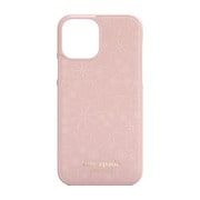 iPhone 12/iPhone 12 Pro 用 ケース Pale Vellum Crumbs/Printed Clover Heart /Gold Logo KSIPH-165-CHPVM