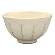 美濃焼 カネコ小兵 輪花 茶碗 白練 Y555-0022