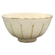 美濃焼 カネコ小兵 輪花 丼 白練 Y555-0024