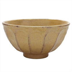 美濃焼 カネコ小兵 輪花 丼 茶練 Y555-0028