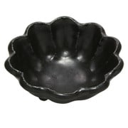 美濃焼 カネコ小兵 輪花 ボウル 8cm 黒練 Y555-0040