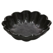 美濃焼 カネコ小兵 輪花 ボウル 16cm 黒練 Y555-0043