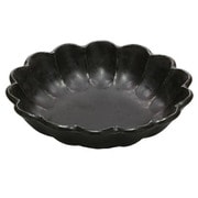 美濃焼 カネコ小兵 輪花 ボウル 21cm 黒練 Y555-0044