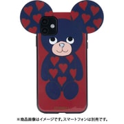 95899 [iPhone 11 用 ケース Teddy Blue with Red Hearts]