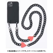 96008 [iPhone 11 Pro 用 ケース Soft Touch Necklace Case Black]