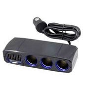 KX-220 3連セパレートソケット 3リバーシブルUSB 自動判定 7.2A