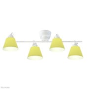 FLAGS フラッグス 4灯シーリングスポットライト(ホワイト×イエロー)(電球別売り) LC10930-YE