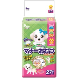 男の子&女の子のためのマナーおむつ のび～るテープ付 SSサイズ 27枚入