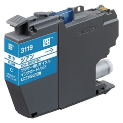 互換リサイクルインクカートリッジ ブラザー LC3119C シアン（顔料） インク残量表示対応 ECI-BR3119C