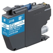 互換リサイクルインクカートリッジ ブラザー LC3119C シアン(顔料) インク残量表示対応 ECI-BR3119C