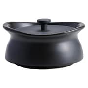best pot mini Shallow(ベストポットミニ シャロー) 土鍋 0.7合 ブラック BPMS-BK
