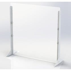 デスクトップパーティション 600×600サイズ シボ入り乳白色パネル PTS-PP6060MW