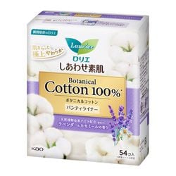 ロリエ しあわせ素肌 パンティライナー ボタニカルコットン100％ ラベンダー＆カモミールの香り 54個入 [おりもの専用シート]